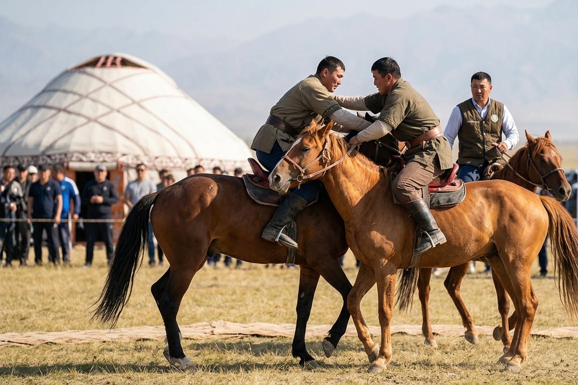 Audaryspak (Equestrian Wrestling)