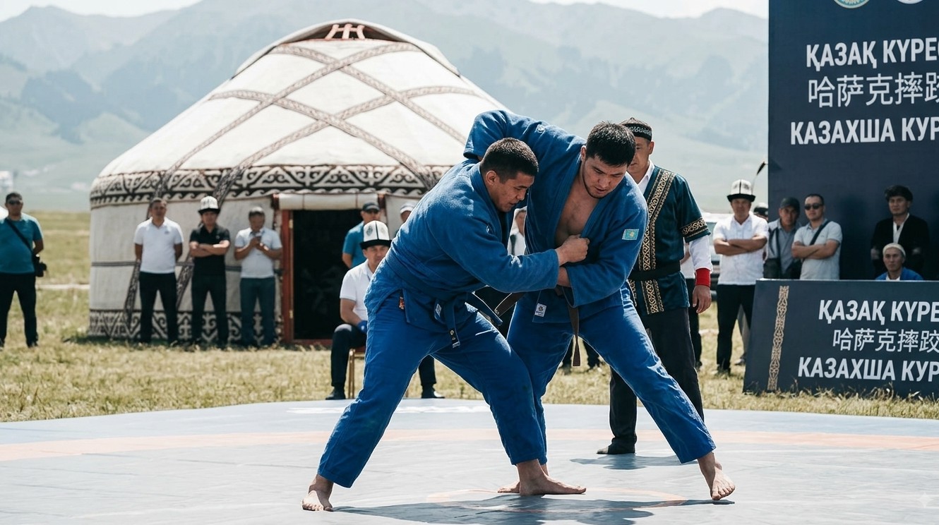 Qazaq Kuresi (Kazakh Wrestling)